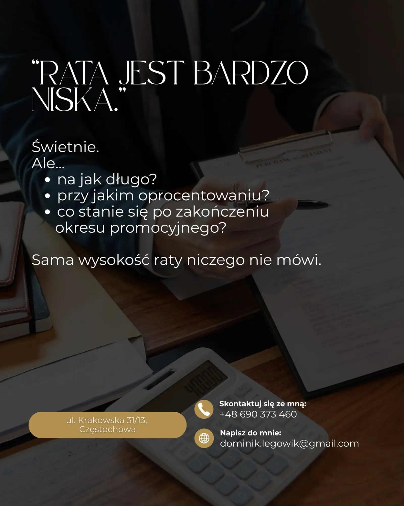 Niska rata kredytu hipotecznego